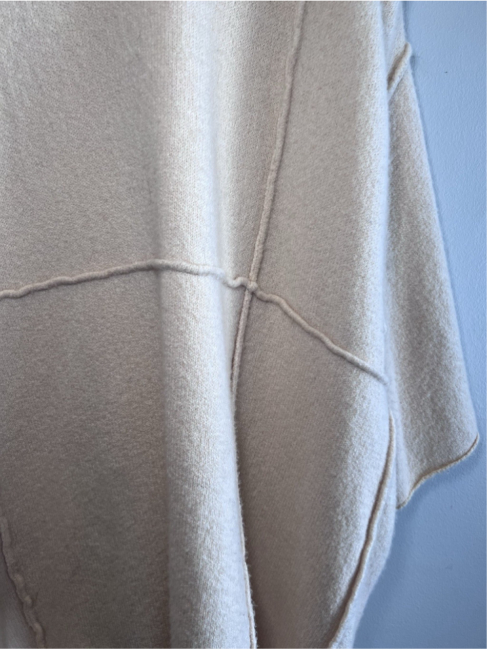 Free People All I Need Cozy Hooded Duster Lagenlook Boho Oversized Cream OS - Picture 9 of 15